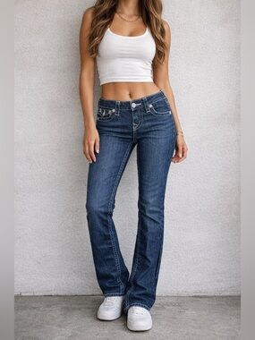 True Religion Dark Blue Jeans Size 27